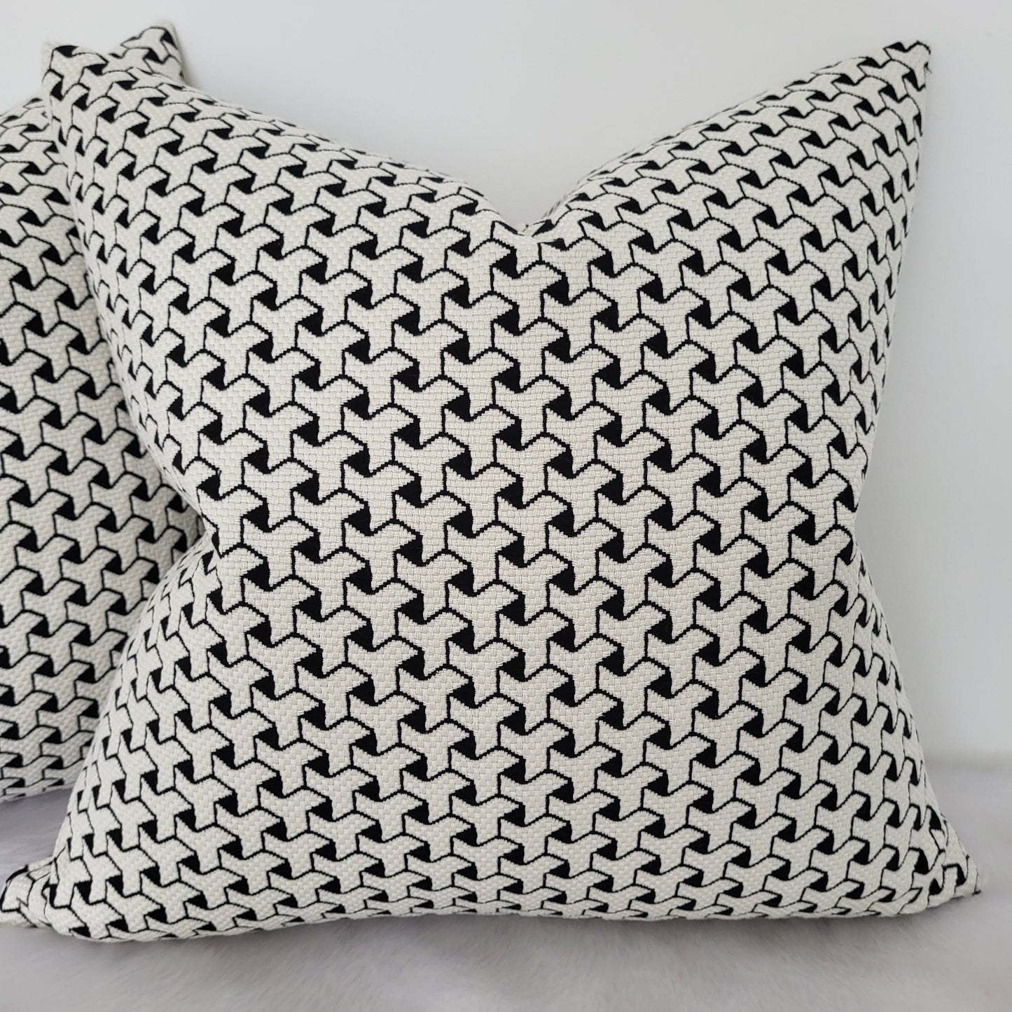 Clarke & Clarke Albi Noir Cushion Covers - Luxury Designer Scatter Cushions