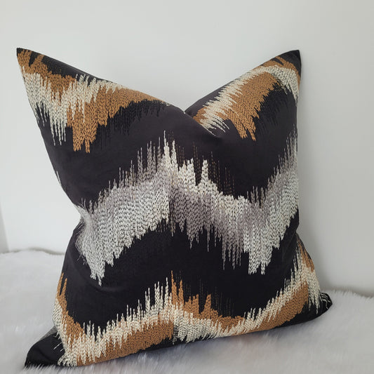 Clarke & Clarke Sagoma Noir Cushion Cover - 45x45cm